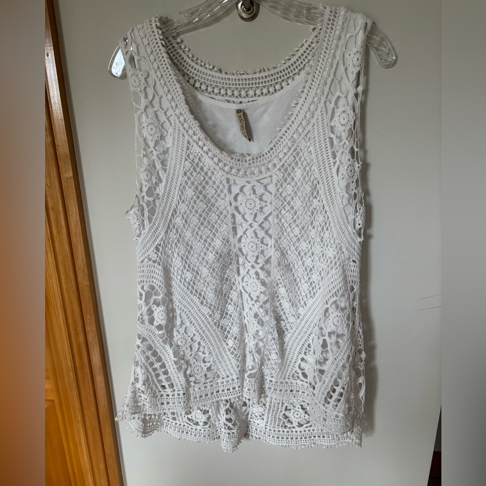 XCVI Cambria Crochet Tank